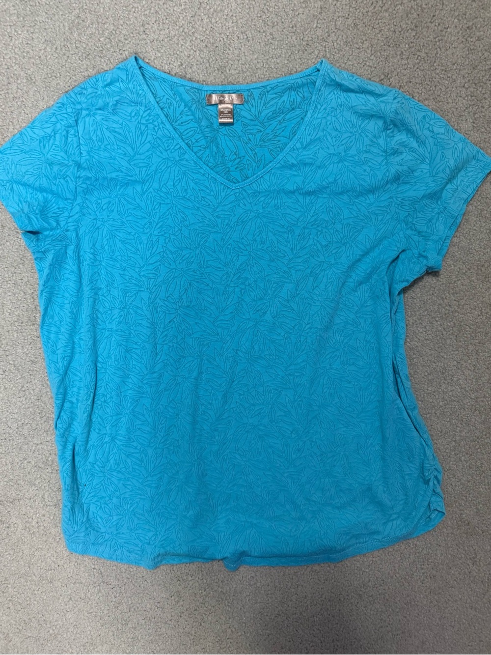 NEW White Stag Turquoise V-Neck Short Sleeve Tee XXL